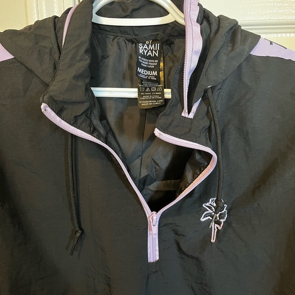 By Samii Ryan Goodbye Japan Black&lavender Windbreaker - Picture 4 of 7